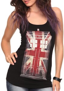 Doctor Who Union Jack Tardis Tank Top