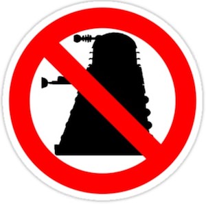 Doctor Who dalek not allowed sticker