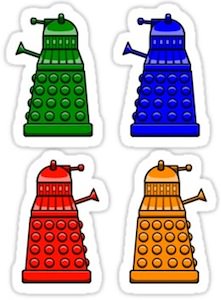 Doctor Who Dalek stickers