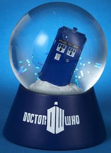 dr who Christmas Tardis Snow Globe