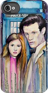 Amy Pond And The Doctor iPhone Case