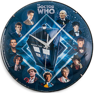 Dr. Who 11 Doctors Wall Clock